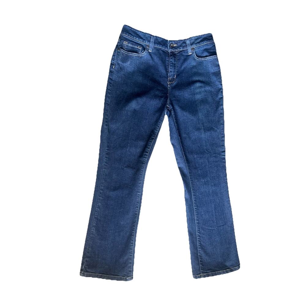 L.L. Bean Classic Fit Womens Straight Jeans 8P Blue Denim Casual High Rise - Picture 4 of 16
